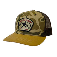 RigEm Right Old School Camo Hat Duck Logo